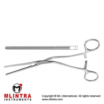 Cooley Atrauma Anastomosis Clamp Iliac Clamp Stainless Steel, 22 cm - 8 3/4"